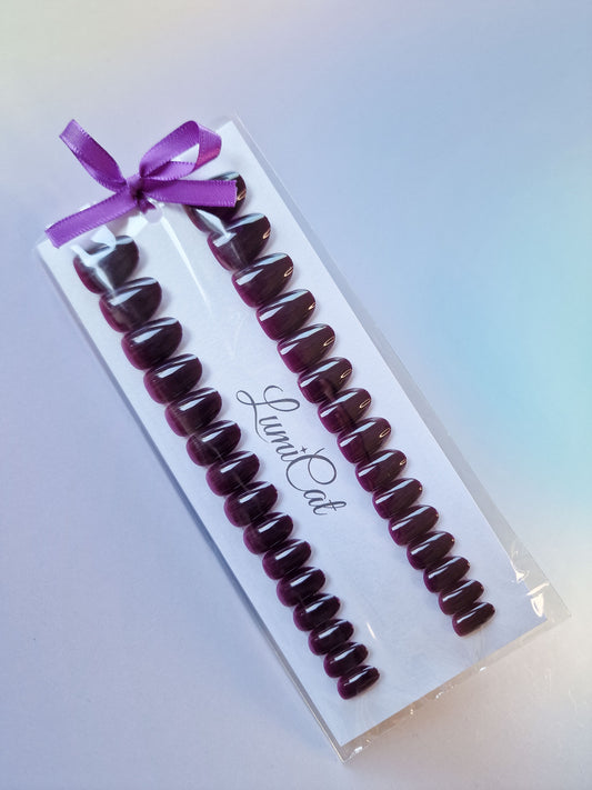 Berry Bold - Short Oval - Press-Ons