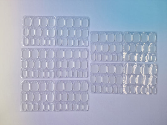 150 Klebepads L für Press-On Nails - 10 Bögen - Klebesticker