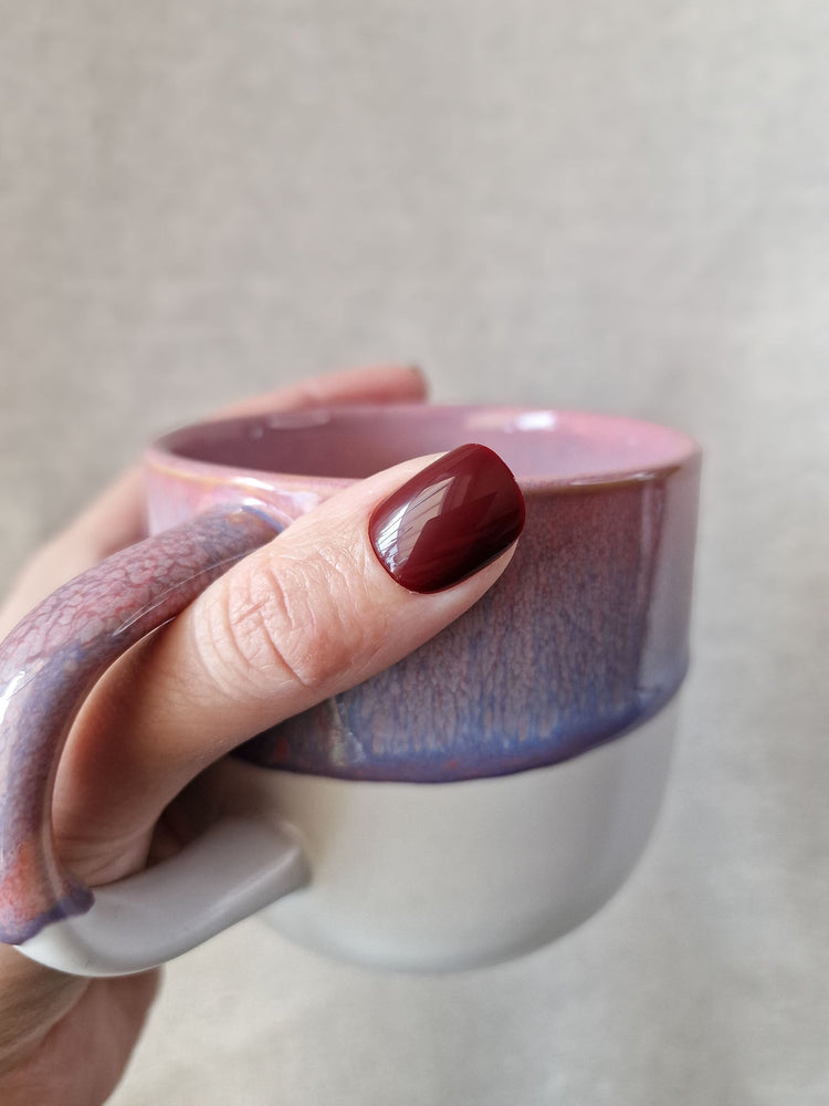 Black Cherry Press-Ons mit Tasse
