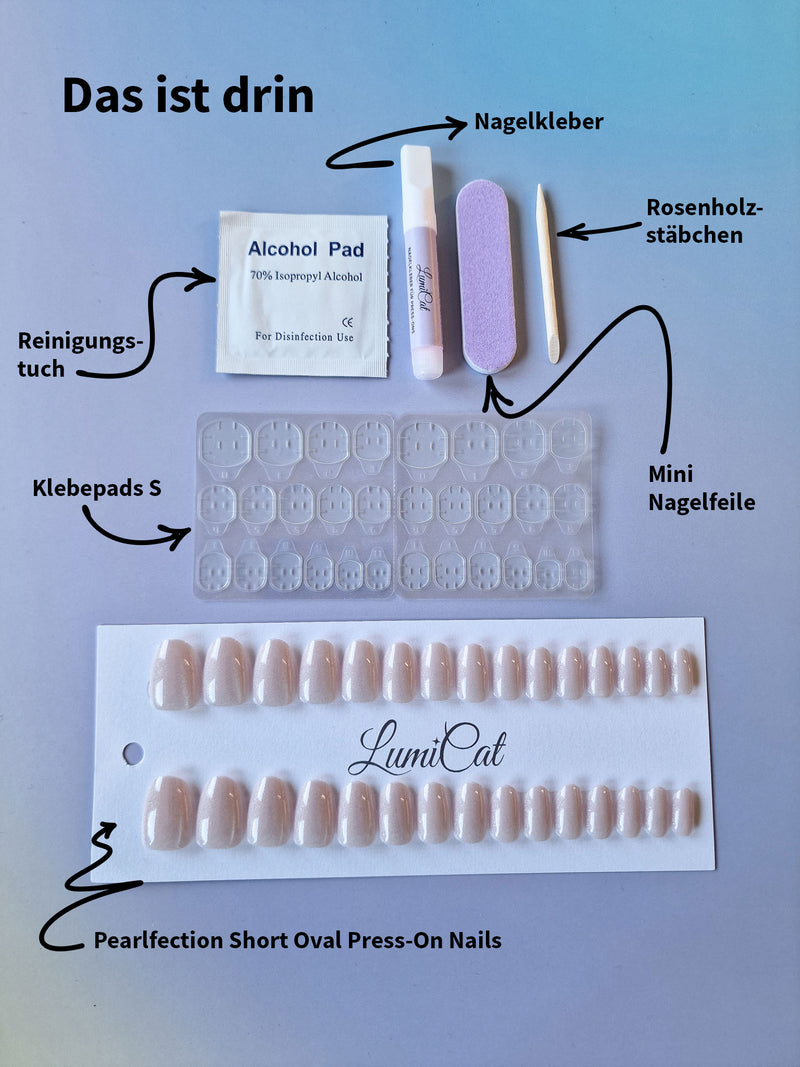 Pearlfection Press-Ons Lieferumfang
