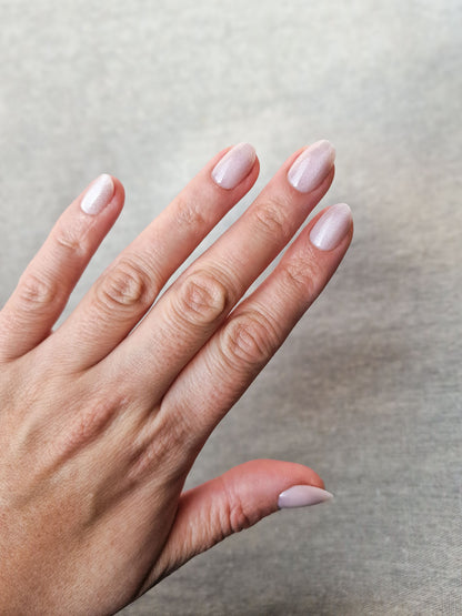 Pearlfection - Short Oval - Velvet Press-Ons