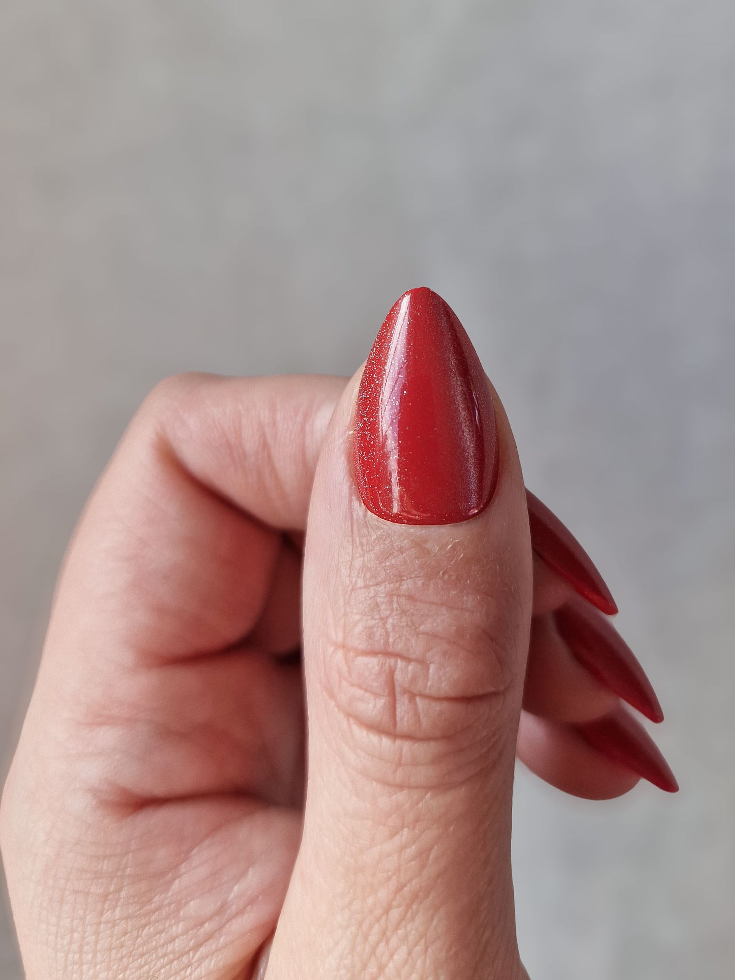 Eternal Flame - Short Almond - Velvet Cat Eye Press-Ons