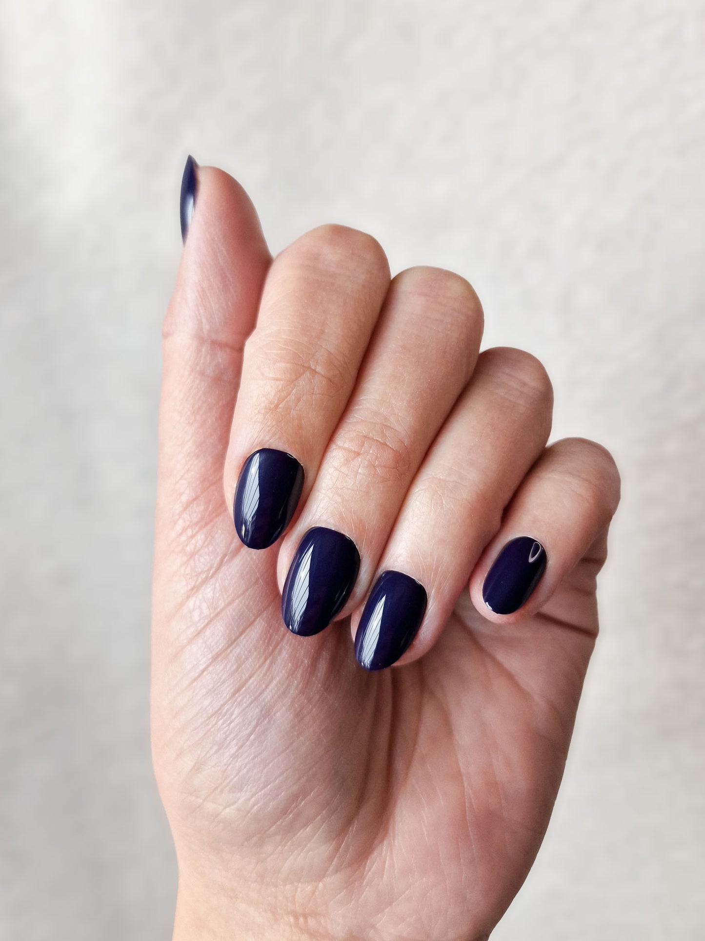 Navy Baby - Short Oval - Press-Ons