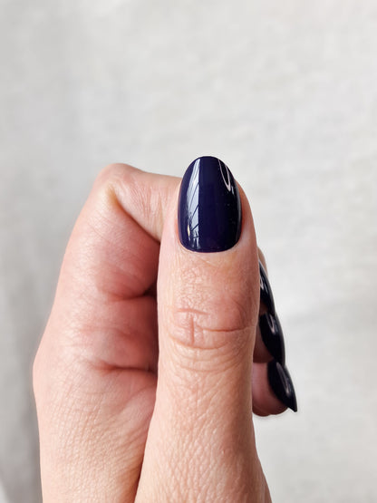 Navy Baby - Short Oval - Press-Ons
