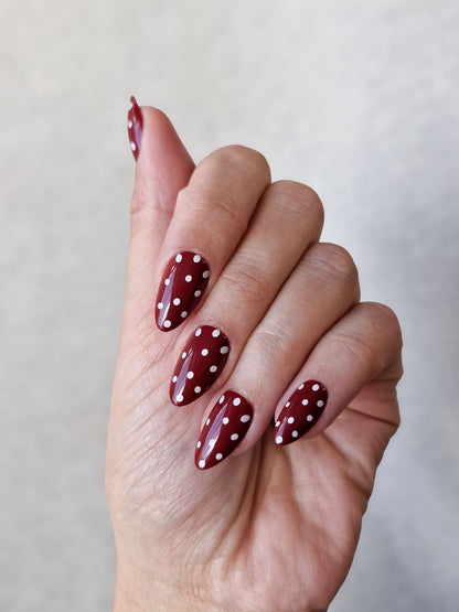 Rebel Dot - Short Almond - Press-Ons