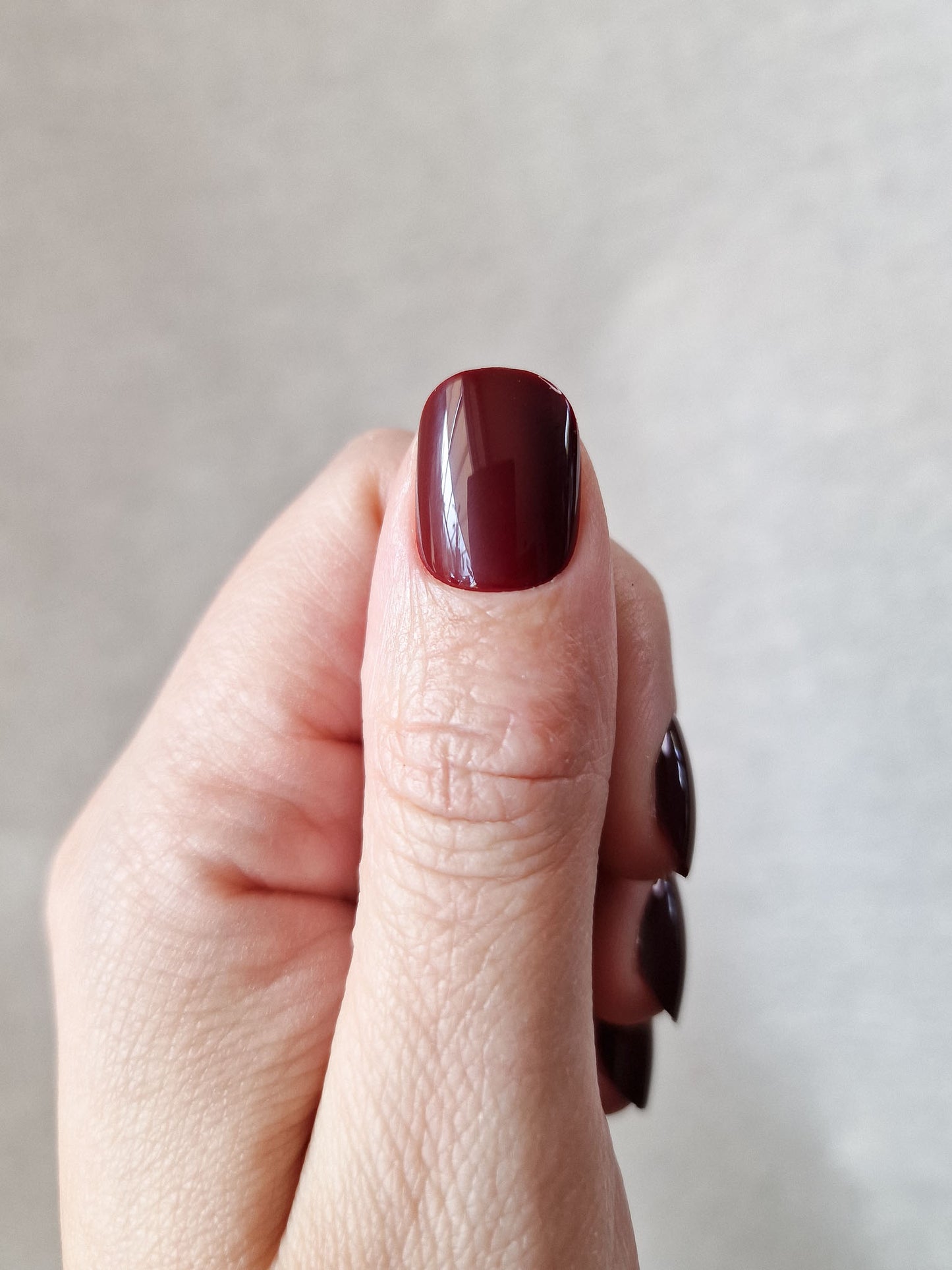 Black Cherry - Extra Short Squoval - Press-Ons