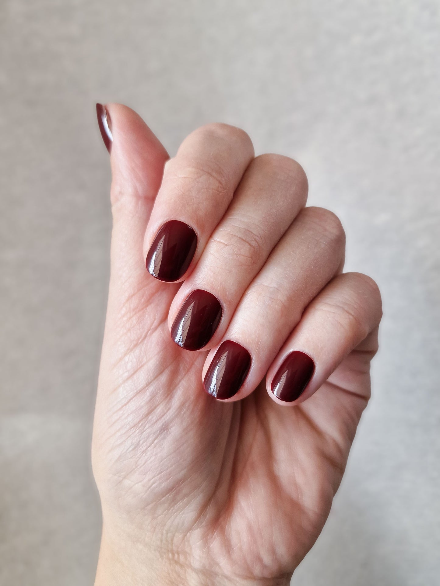 Black Cherry - Extra Short Squoval - Press-Ons