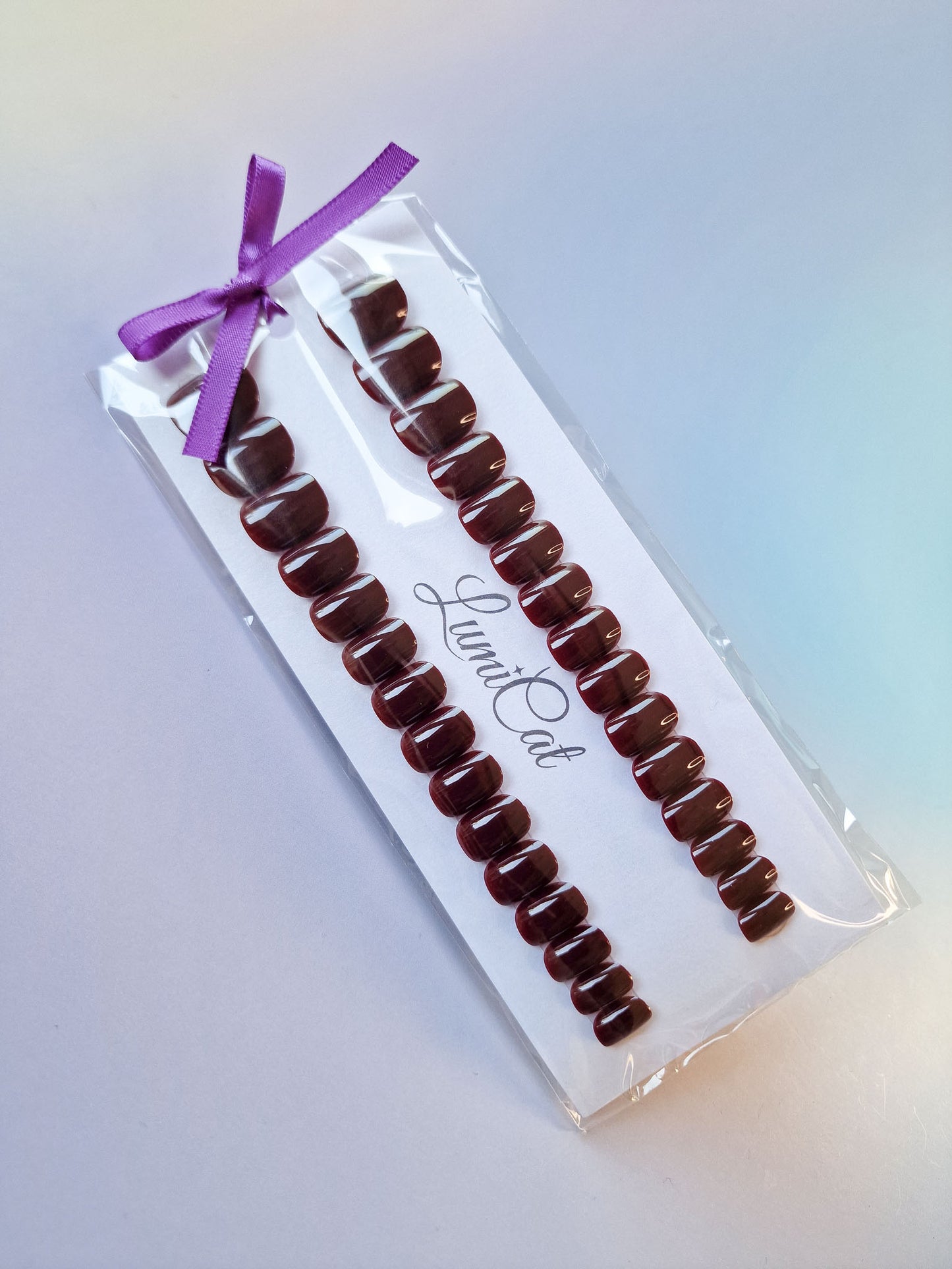 Black Cherry - Extra Short Squoval - Press-Ons