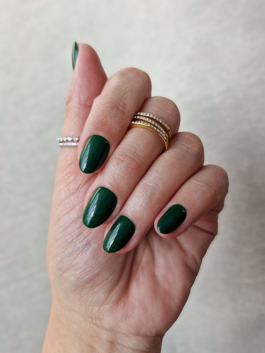 Evergreen - Short Oval - Press-Ons