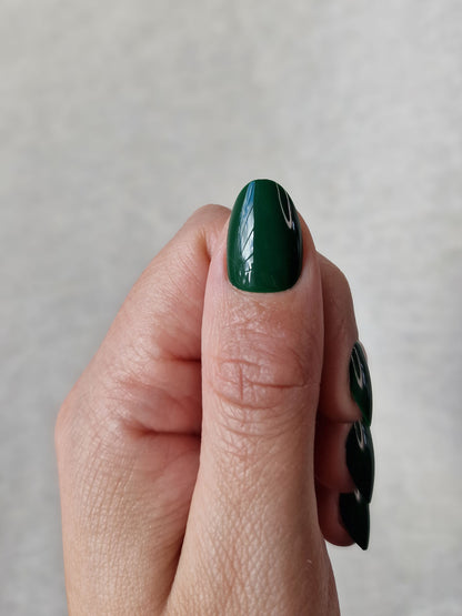 Evergreen - Short Oval - Press-Ons