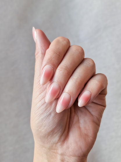 Aura Blush - Short Almond - Press-Ons