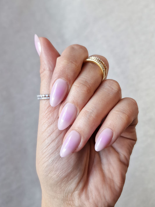 Aura Lilac - Short Almond - Press-Ons