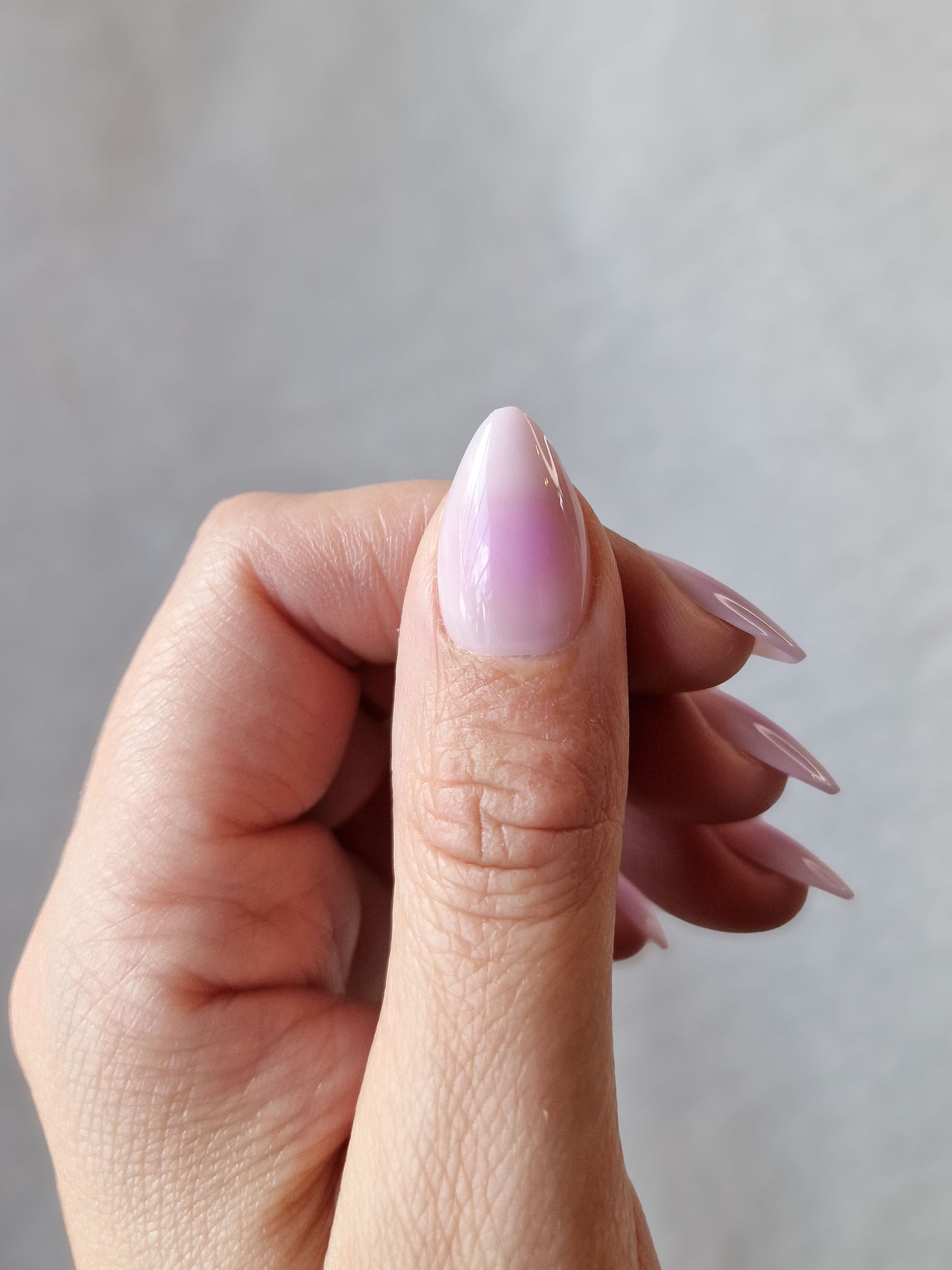 Aura Lilac - Short Almond - Press-Ons