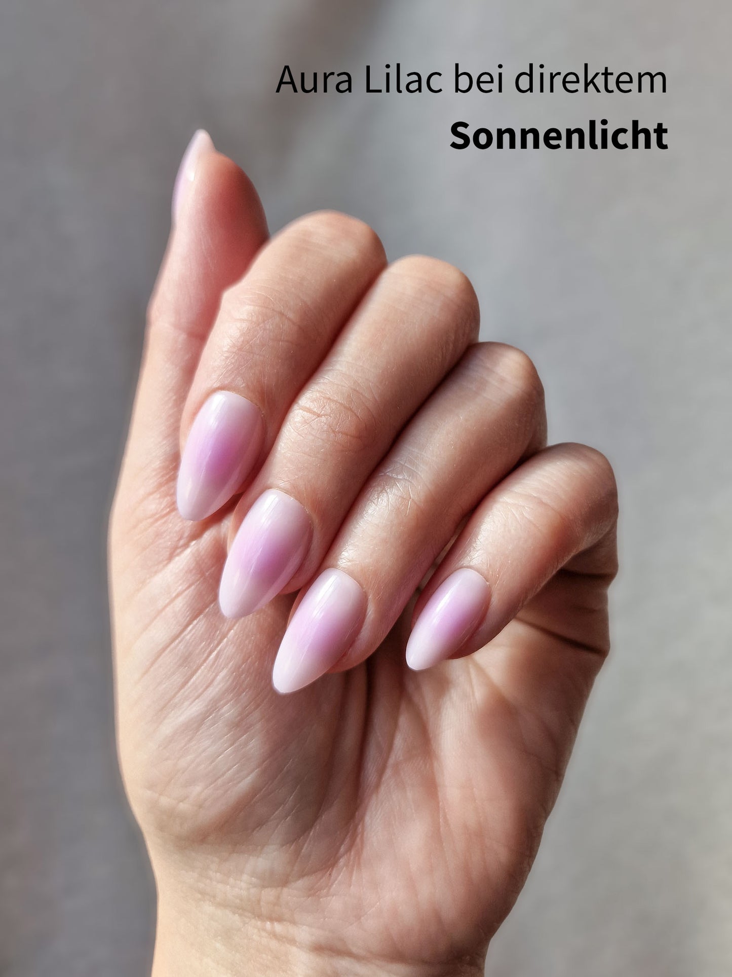 Aura Lilac - Short Almond - Press-Ons