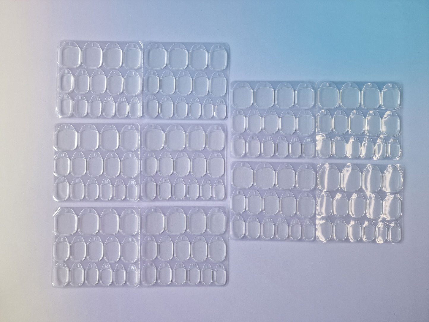 150 Klebepads L für Press-On Nails - 10 Bögen - Klebesticker
