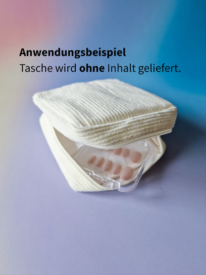 Cord Mini Bag - Maniküre- & Kosmetiktasche - creme