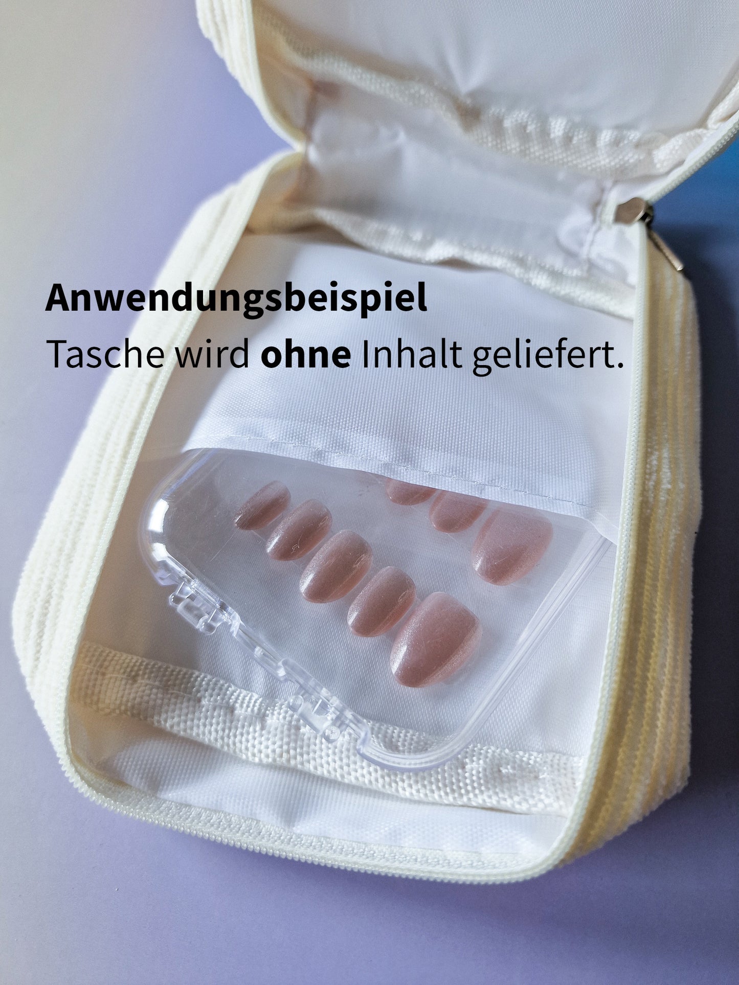 Cord Mini Bag - Maniküre- & Kosmetiktasche - creme