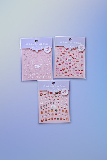 5D Nail Stickers with a Relief Effect – Make Your Press-Ons Prettier