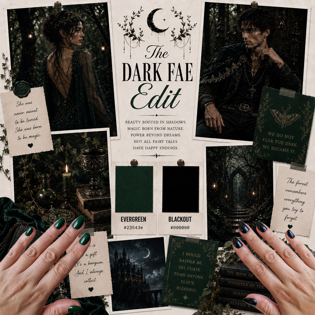 Moodoard The Dark Fae Edit