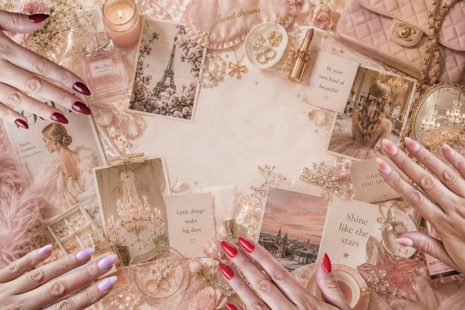 Moodboard Vibe: Glamorous, Feminine & Dreamy