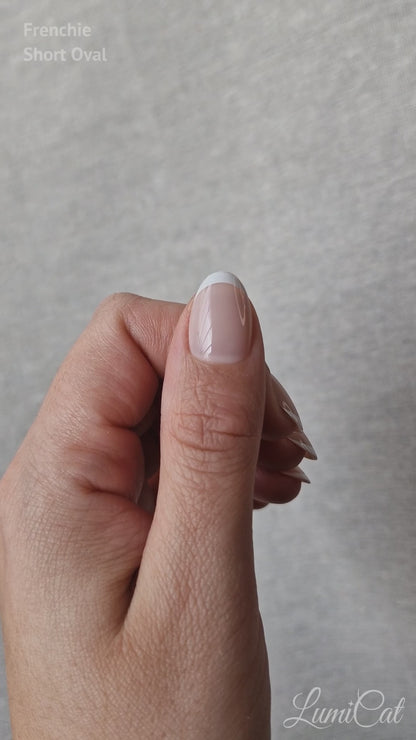 Frenchie - Short Oval - Press-Ons