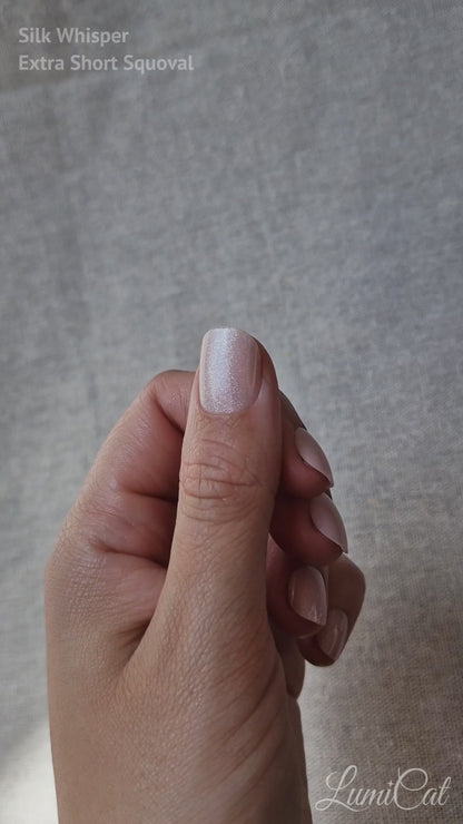 Silk Whisper - Extra Short Squoval - Velvet Press-Ons
