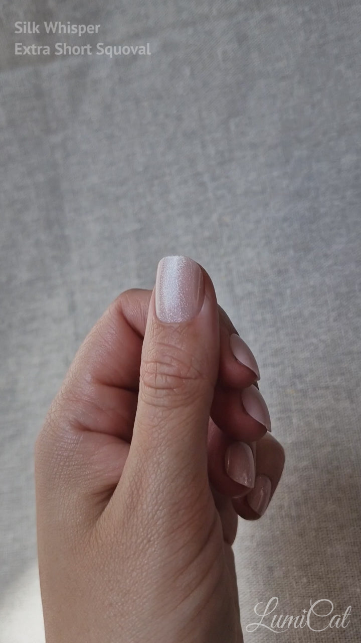 Silk Whisper Extra Short Squoval Velvet Press-On Nails
